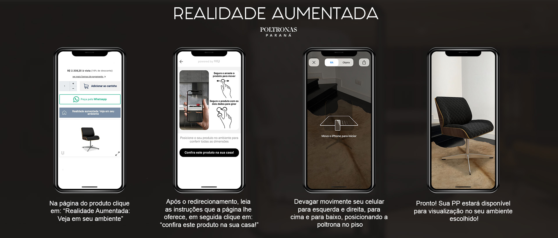 instruções realidade aumentada desk
