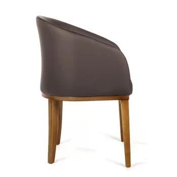 Poltrona Shell Marrom
