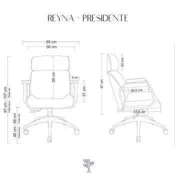 Reyna - Presidente Black Cromada