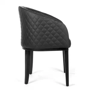 Poltrona Shell Matelassê Black